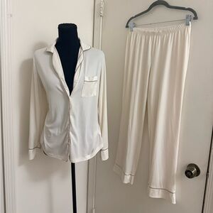 Elegant White Women's Pajama Set